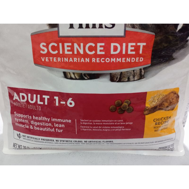 Science Diet Cat Adult Chiken Recipe 9,07 kg 1-6 Feline | catfood sciendiet cat for adult hills