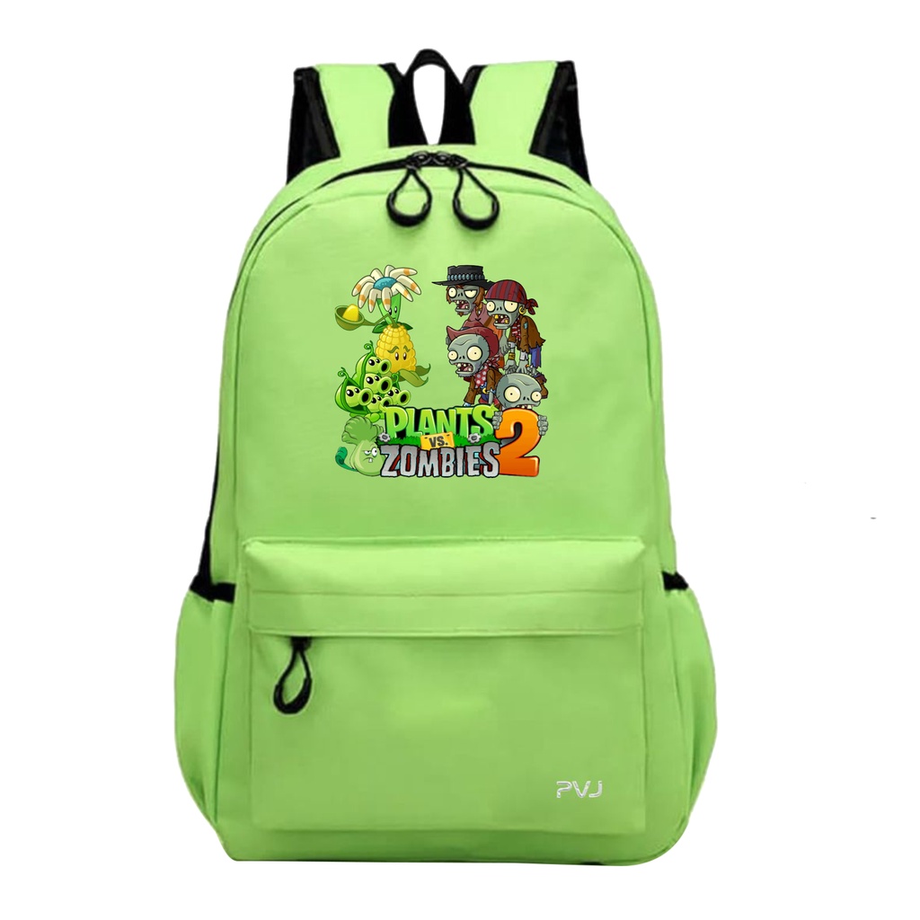 PVJ - Tas Ransel Sekolah Anak laki laki Motif Plant vs Zombie