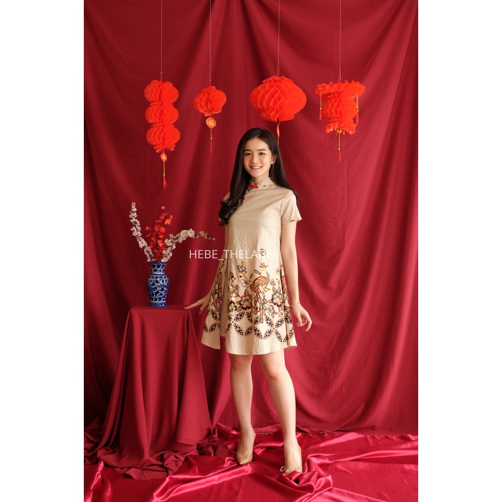 Lavani Batik Cheongsam Chinese New Year - (Men Short-Amia-Eun-Ju-Amber-Kora)