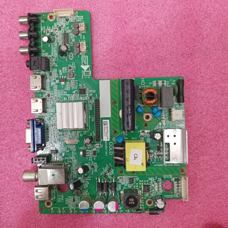 MESIN TV LED PHILIPS 40PHT4003S - 40PHT4003- MAINBOARD - MOBO - MB TV PHILIPS 40PHT4003