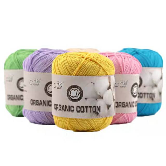 (1-20)Benang Rajut Oscar Organic Cotton Lace