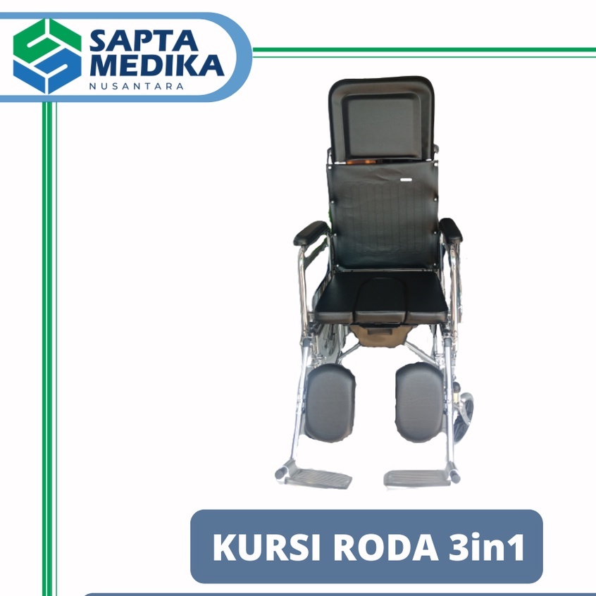 Kursi Roda 3in1 Serenity FS609 GCU Kursi Roda BAB + Reclining