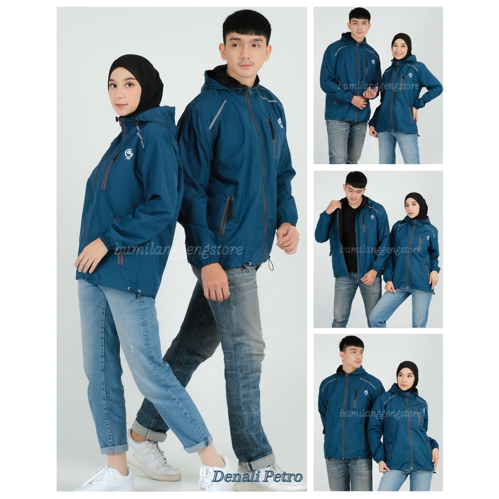 Jaket Couple Parasut Jumbo Waterproof Original FCF SINAI Size M L XL XXL / Jaket Gunung Pria Waterproof FCF