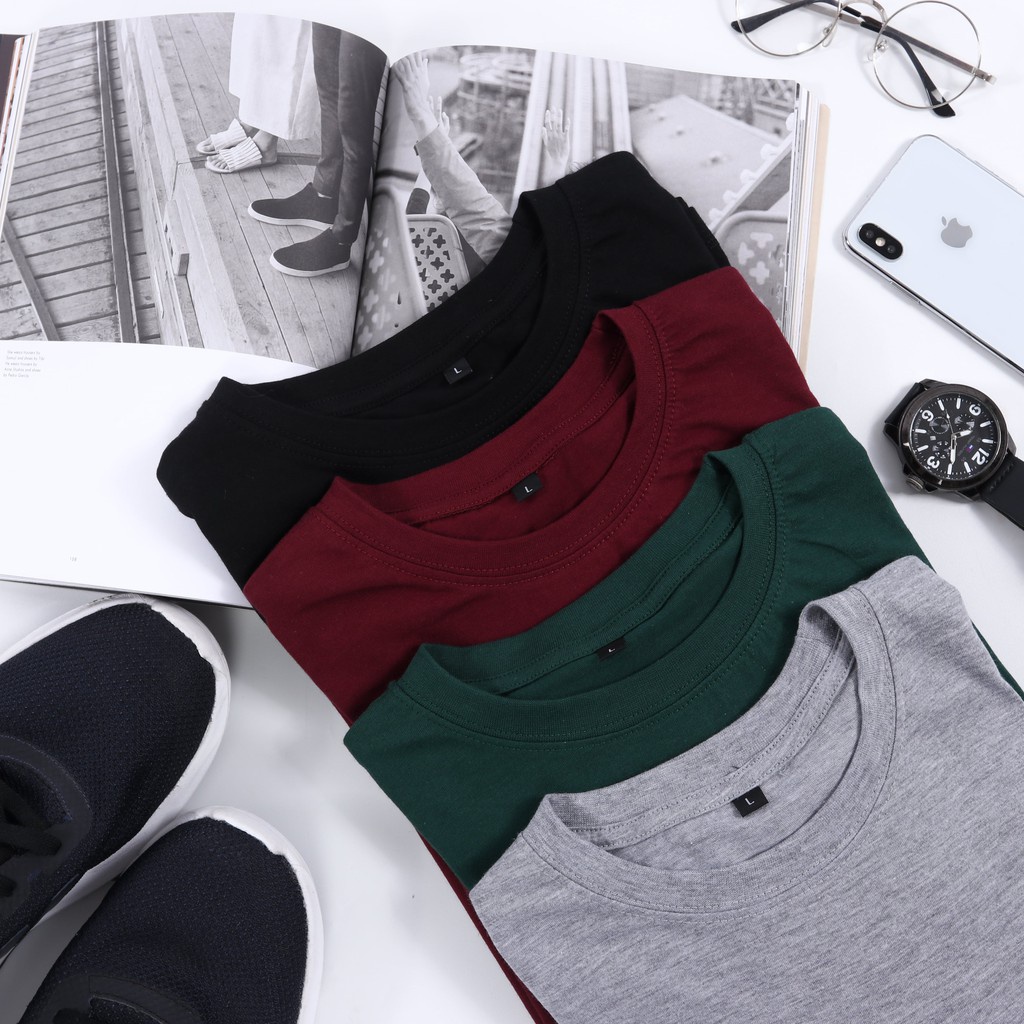 Kaos Polos Cotton Combed Premium REGULER FIT Basic Unisex Pria Wanita