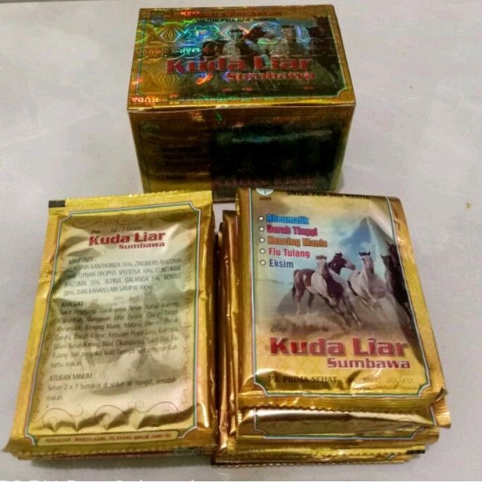 KUDA LIAR SUMBAWA SERBUK JAMU GATAL ALERGI EKSIM ASAMURAT FLUTULANG PENGAPURAN NYERI SENDI CIKUNGUNY