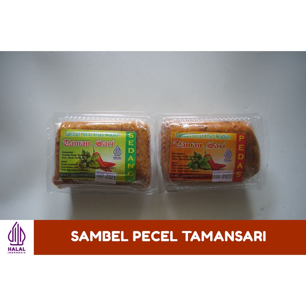 

Sambel Pecel TAMANSARI asli Madiun (biasa, sedang, pedas, extra pedas)