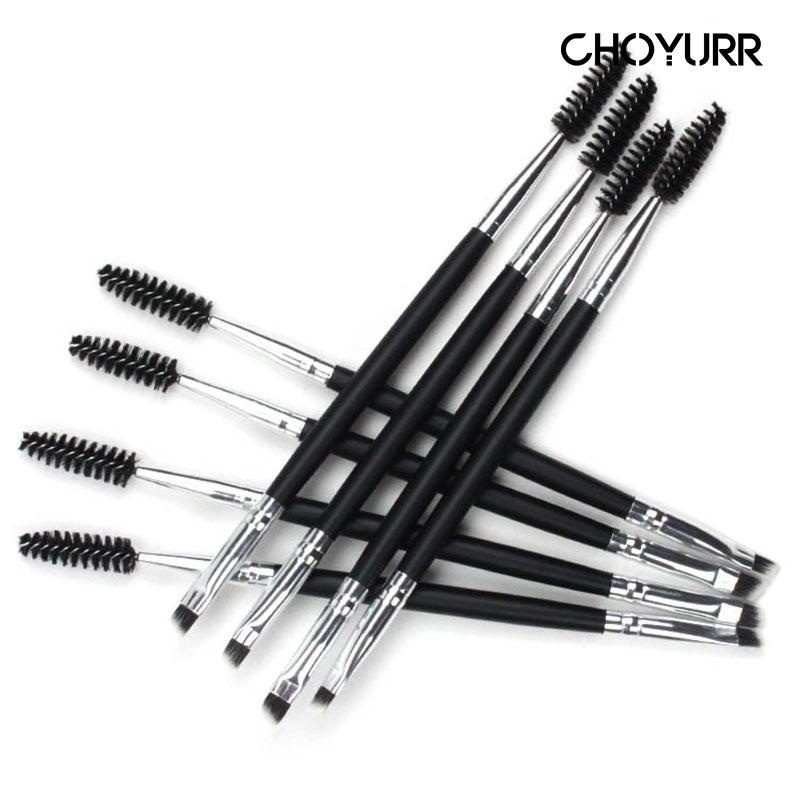 【COD】Kuas Bulu Mata Alis Makeup Brush 2In1 Eyebrow Brush Serbaguna Miring Garis Kepala Sikat Bulu Mata Keriting Alis Sapuan Spiral Grafting Alat Kecantikan Sikat Alis-CH