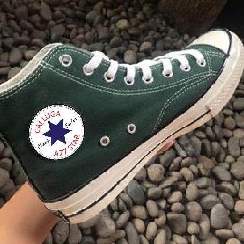 Recomend SEPATU CONVERSE ALLSTAR HIGH BOOTS HIJAU ARMY GRADE ORIGINAL + BOX
