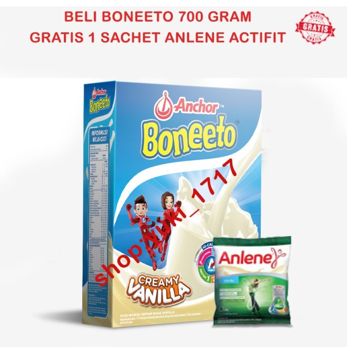 

(BISA COD) Boneeto Creamy Vanila 700 gr - Vanila