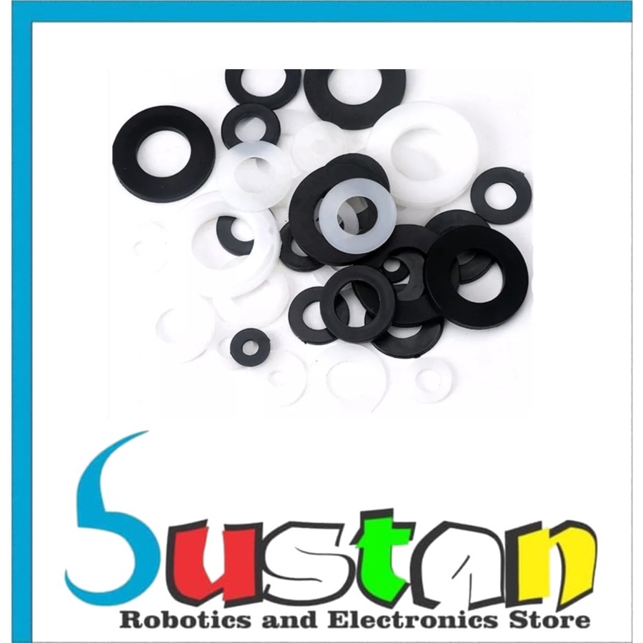 M10 RING M10X25X2 MM FOR SPACER SCREW NUT MUR BAUT 10MM PLASTIK