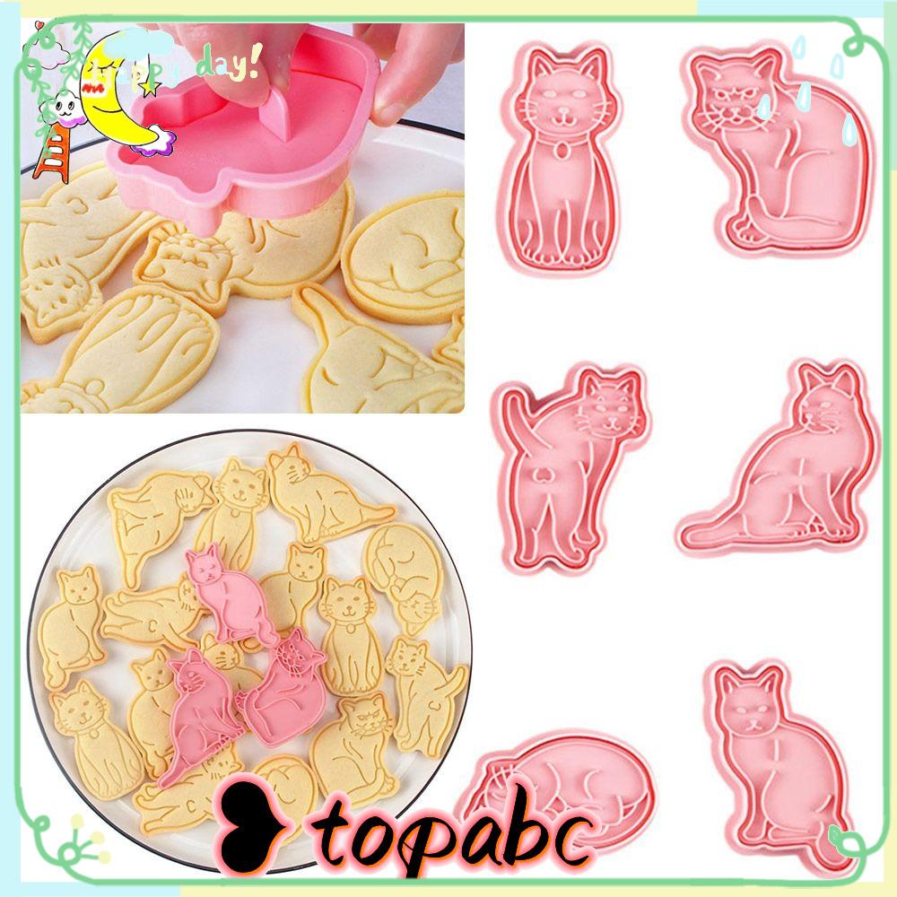 Top 6pcs/set Cetakan Biskuit DIY Pastry Dekorasi Cetakan Kue Plastik