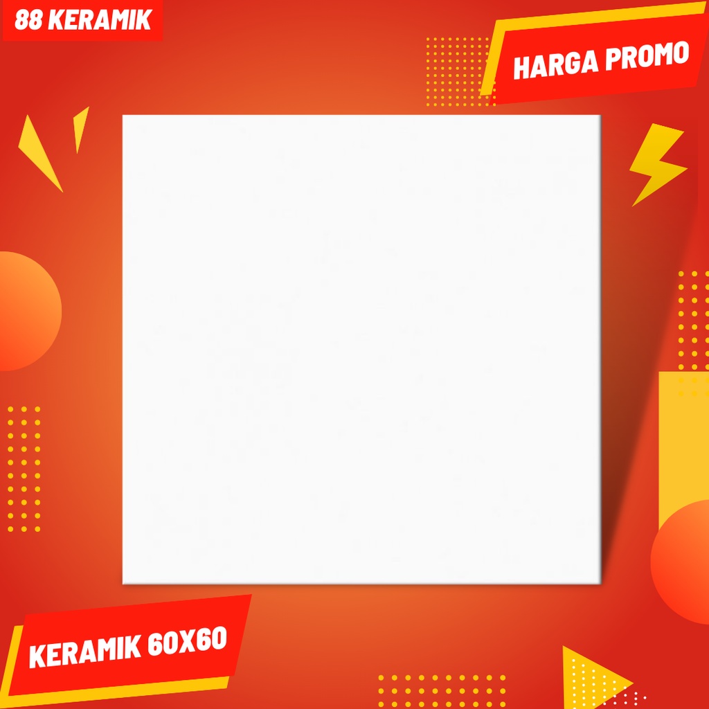 Keramik Lantai 60x60 Putih Polos All White