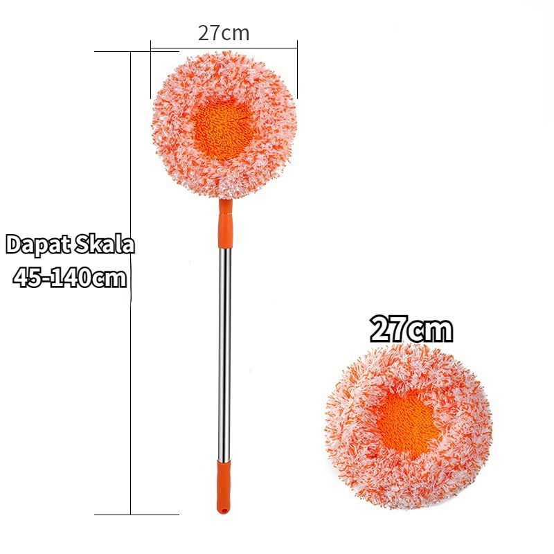 【COD】 Adjustable Enhanced Cleaning 360° Mop Rotary Handle Multifunctional Sunflower Chenille Magic Mop Heads Flat Floor Household Tool