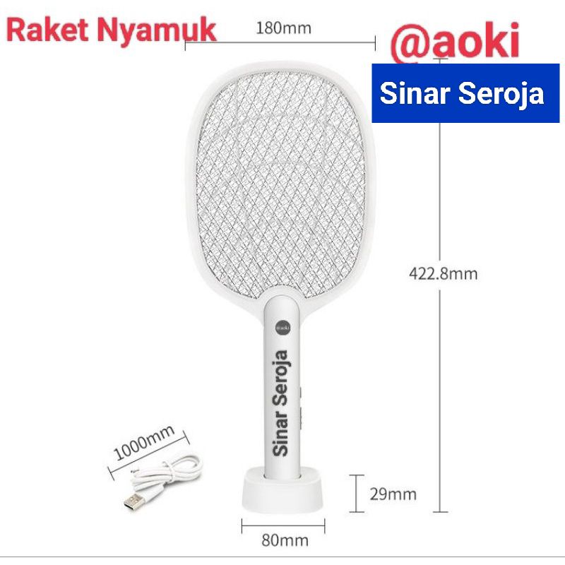 Raket Nyamuk Cas Luby L3826 A / L3826A / Raket Tepuk Nyamuk Tofuda / Raket Nyamuk Stark Murah