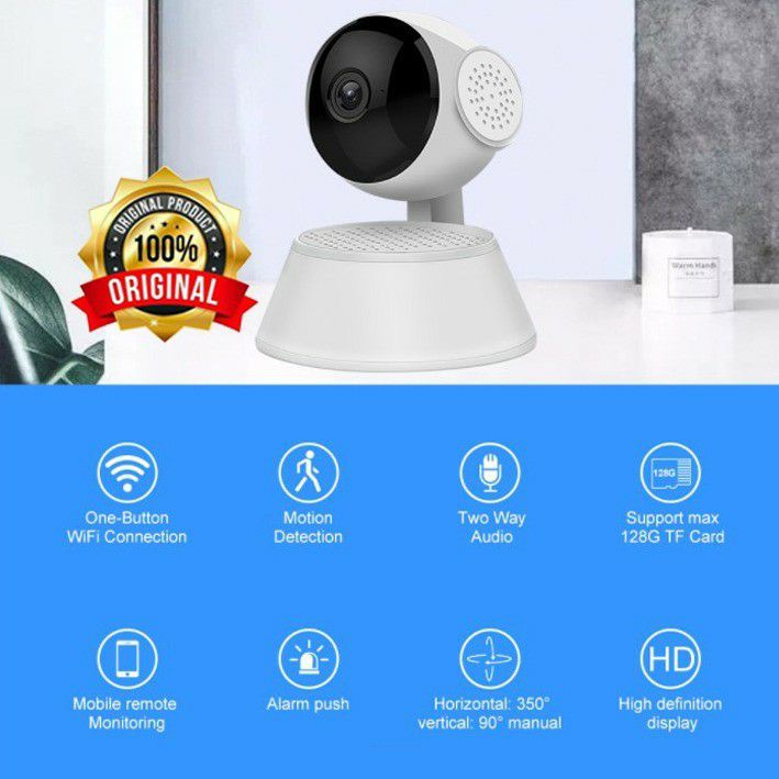 COD - SM88 - V380 Ip Camera Wireless Cctv Wifi Indoor Ip Cam V 380 Kamera Infra Red