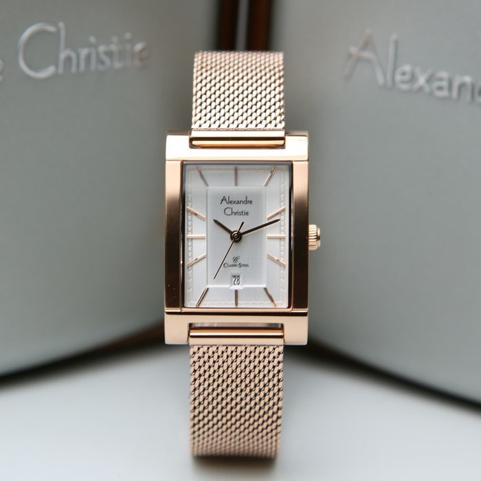JAM TANGAN WANITA Alexandre Christie Ac 2863 LH All Stainless ORIGINAL