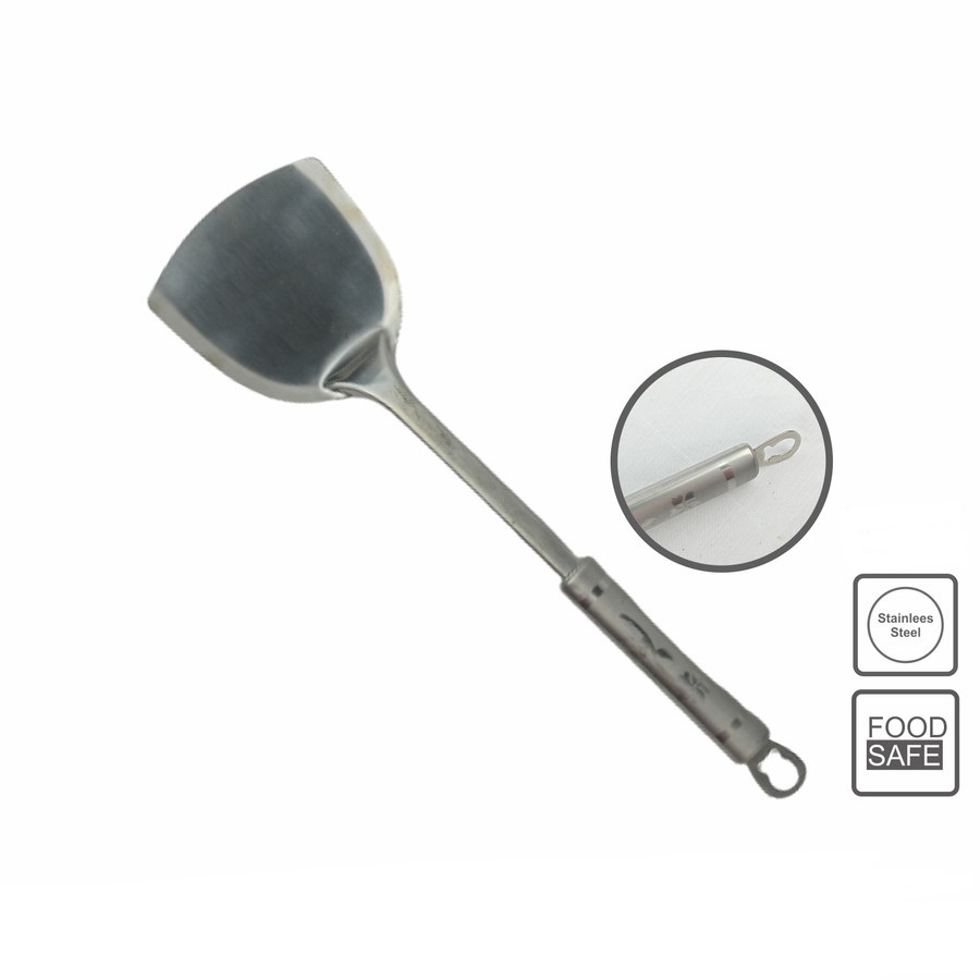 [BISA COD] PROMO Sodet Motif Bunga Stainless Tebal Murah Terjangkau Spatula Sutil Sodet Kipas Alat Masak Sodet Stainless Berkualitas