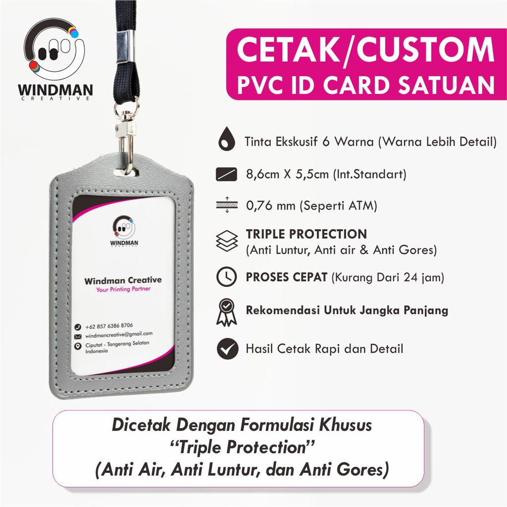 

Cetak ID Card Satuan | Custom PVC ID Card | PVC ID Card Premium