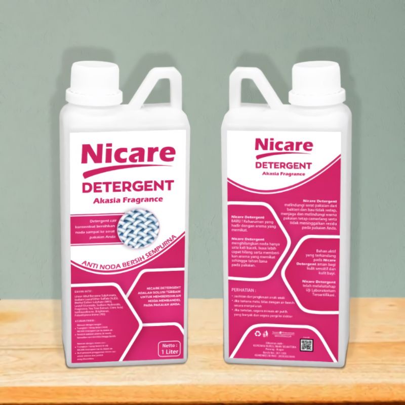 Detegen Cair NICARE Akasia / Sabun Cuci Pakaian / Detergent Loundry Detergent Cair