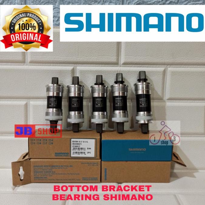 Promo  [BISA COD] BOTTOM BRACKET BB SEPEDA SHIMANO AS GIR GEAR BEARING 113 117,5 122 127 TERLARIS TE