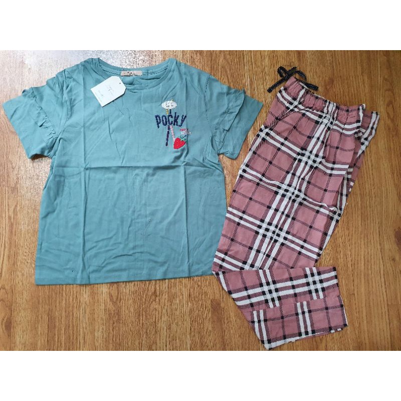 Forever Sweet one set cp setelan celana panjang linen forever