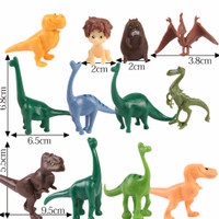 { OMG } Dinosaurus Figure Set 12 PCS Pajangan Hiasan Toppers Set Mainan Anak Dinosaurus