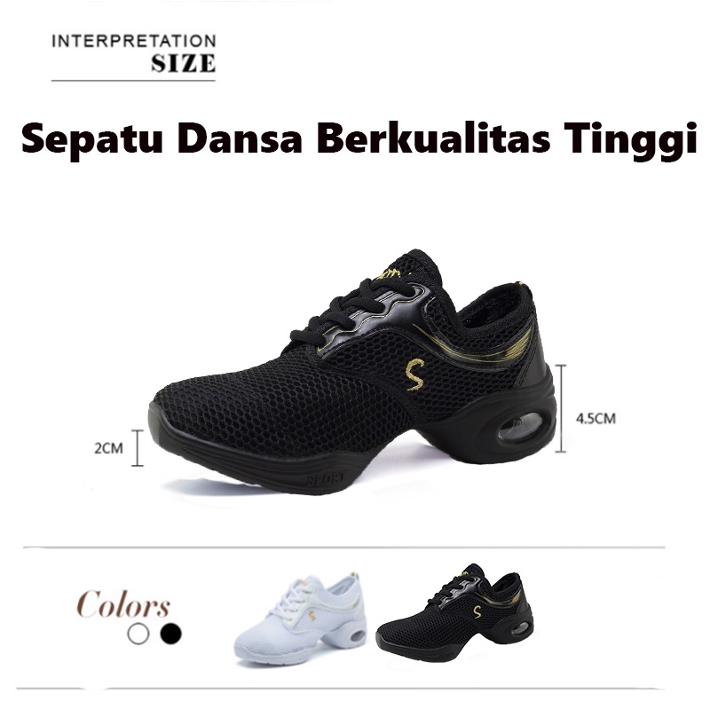 【COD】Sepatu Dansa Latin Sepatu Line Dance Casual sepatu Wanita Sepatu Dansa sepatu olahraga uk 36-41
