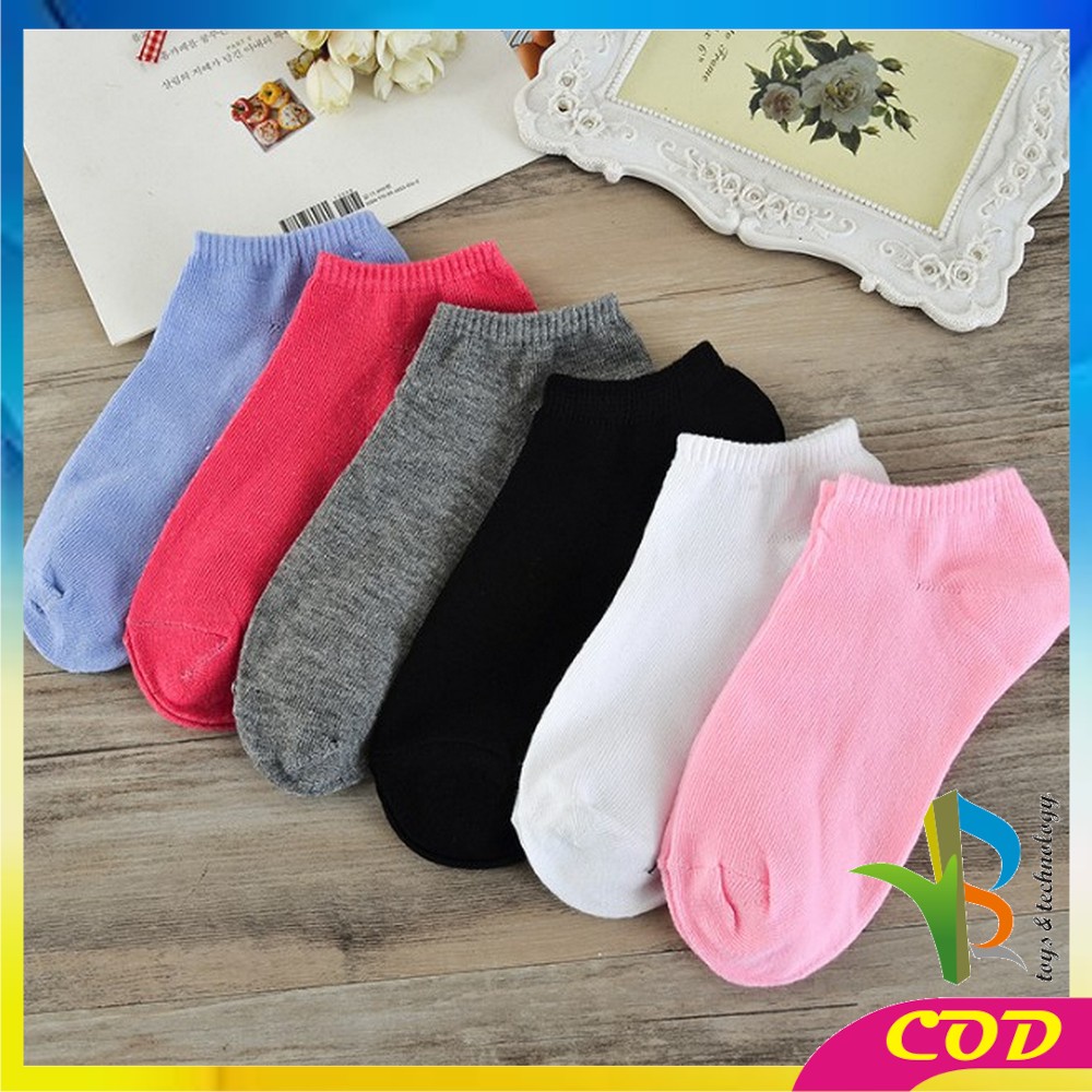 RB-P52 Kaos Kaki Pendek Dewasa Motif Polos / Short Socks Kaos Kaki Semata Kaki / Kaos Kaki Ankle