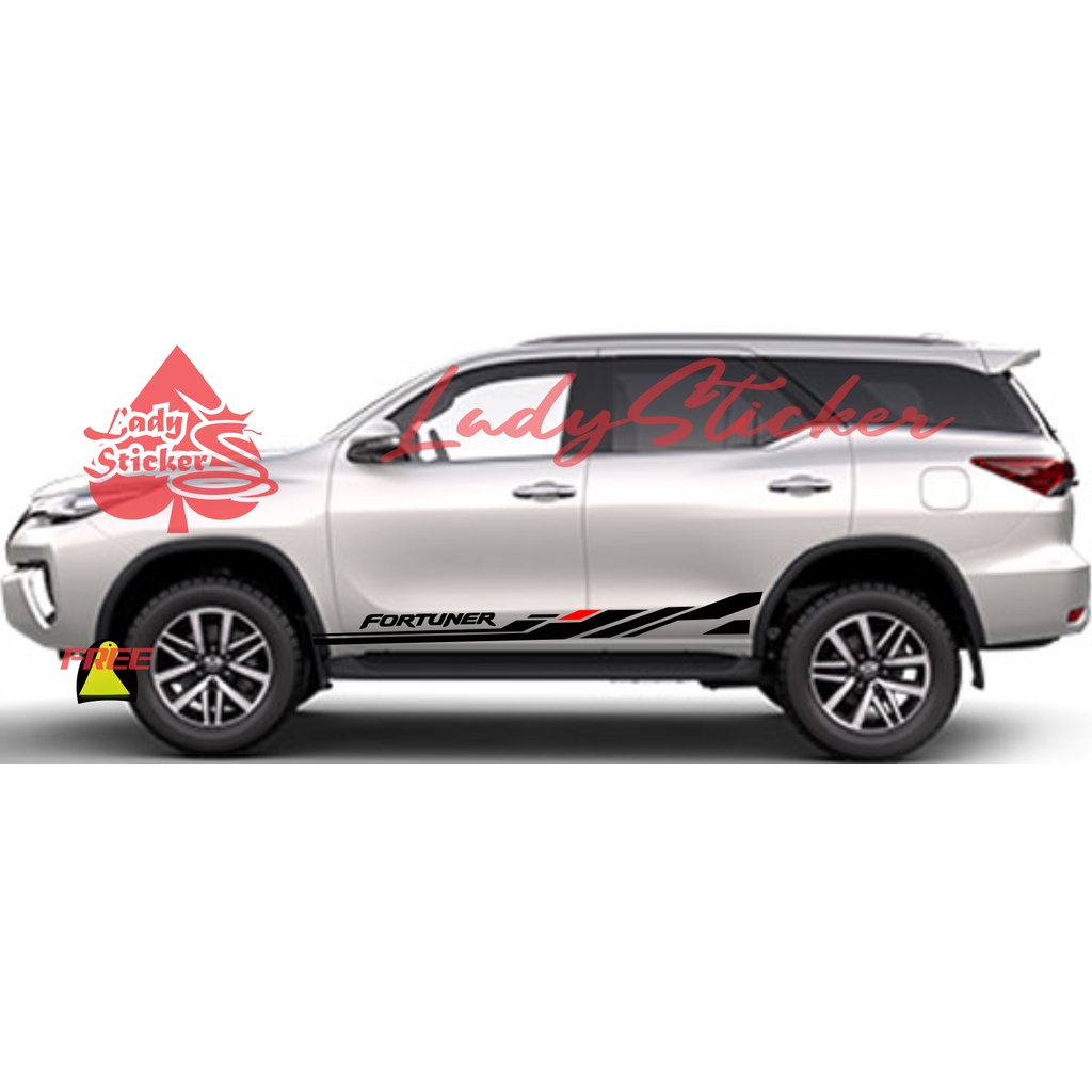 new sticker mobil toyota fortuner cutting sticker mobil fortuner