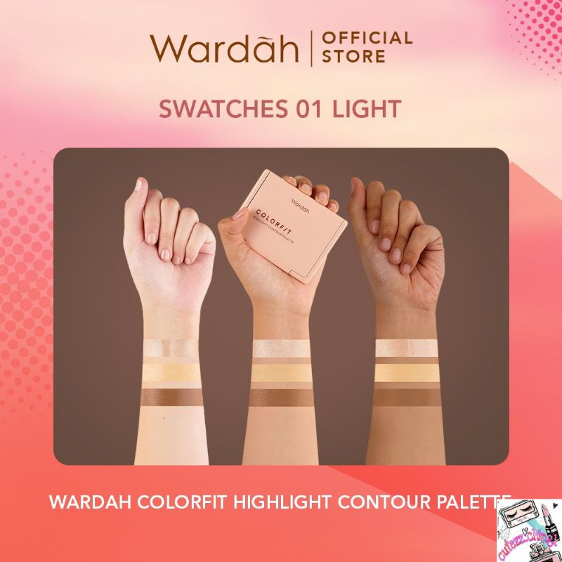 ☃️Cutezz_Ching1☃️Wardah Colorfit Highlight Contour Palette - Contour 3in1 dengan hasil pigmented