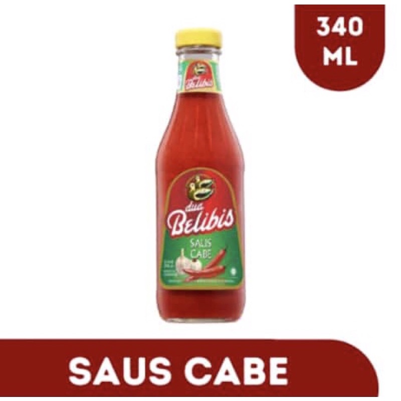 

DUA BELIBIS SAUS SAMBAL BOTOL 340 ML / SAUS CABAI / SAOS SAMBAL