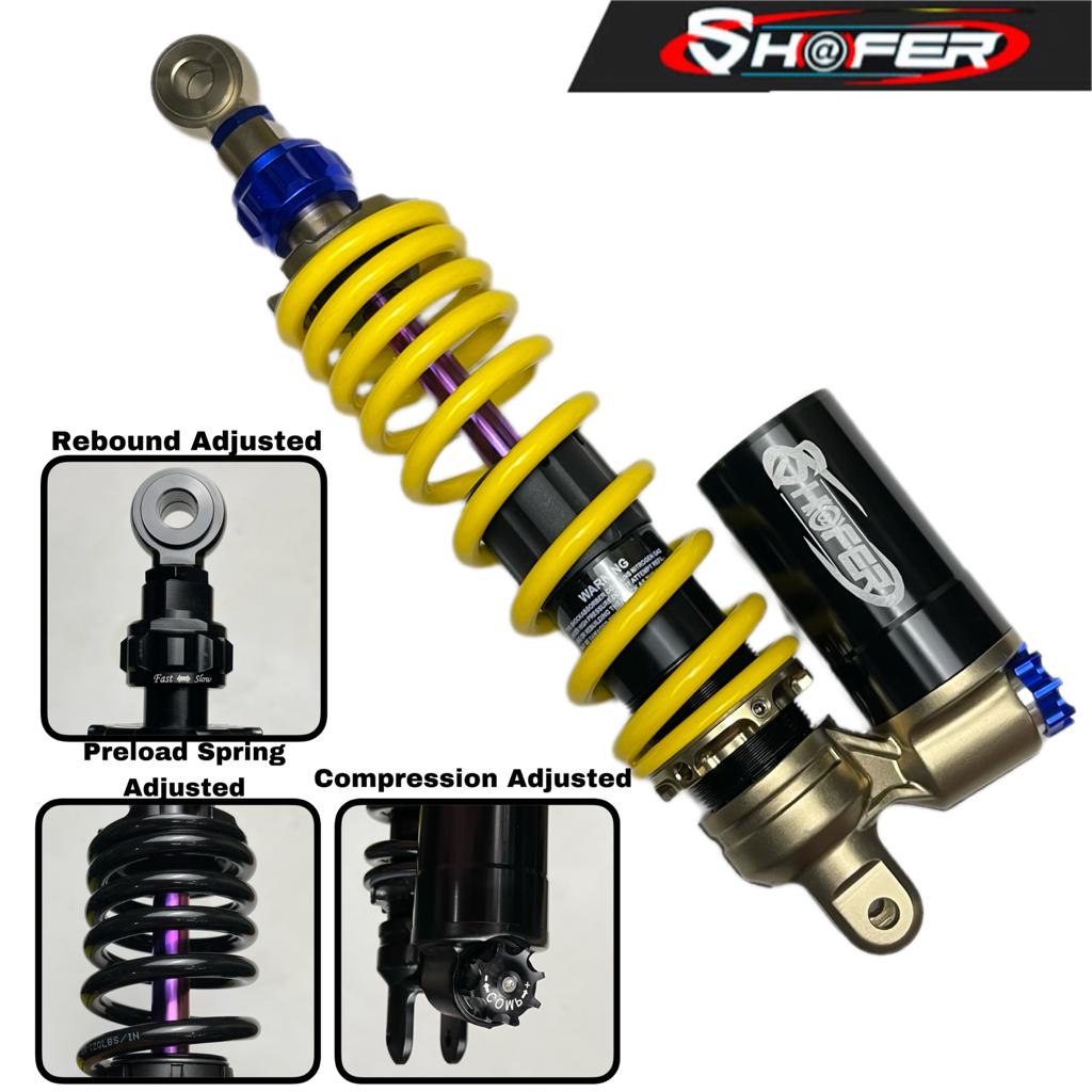 Shockbreaker Original SHAFER Tipe APEX Model Shock Tabung Bawah Ukuran Mio 305mm 325mm Clik Rebound Fungsi Univesal Motor Beat Scoopy Fino X-rider Soul Gt Genio Gear Spacy Vario Led 125 150 Mio Sporty Smile Karbu Beat Street Vario 110 Dll