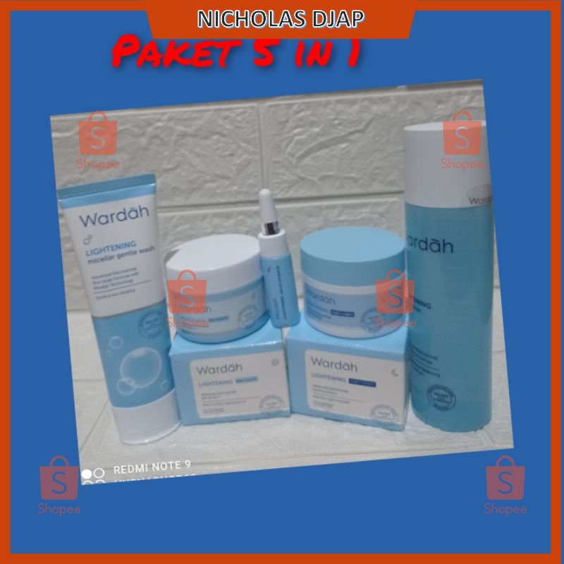 Paket Wardah Lightening Series 1 Satu Paket Murah Lengkap Sepaket / Paket Hemat Original