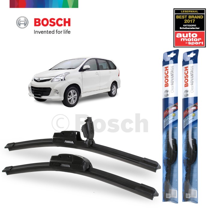 Wiper Wiper Mobil Frameless Avanza 2004-2012 Sepasang Bosch Clearadvantage