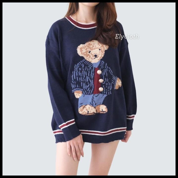 Elycloth | Beverly Sweater | Sweater Wanita Korea Premium Knit Import