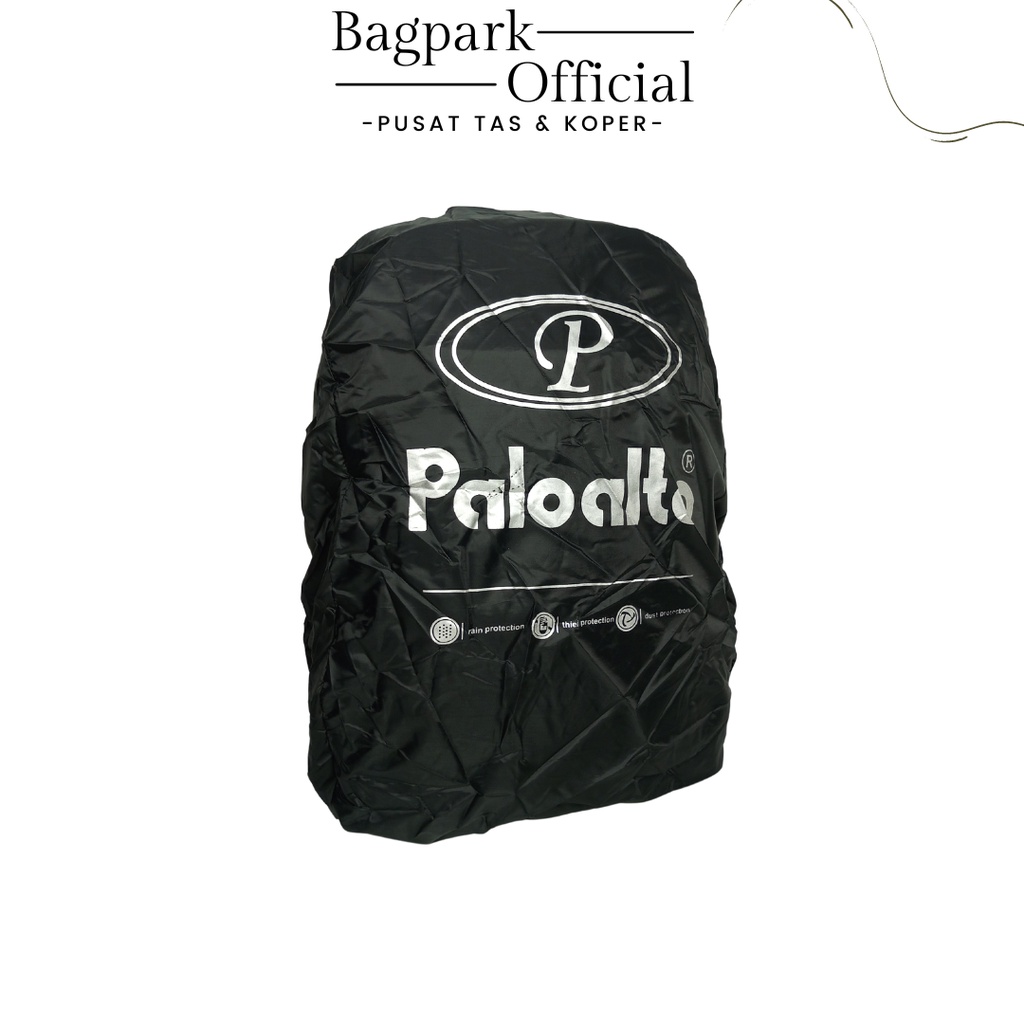 Tas Ransel Pria Tas Bacpack Laptop Palo Alto Tas Anak Sekolah Kuliah Tas Kerja Polo Polos Free Rain Cover Terbaru