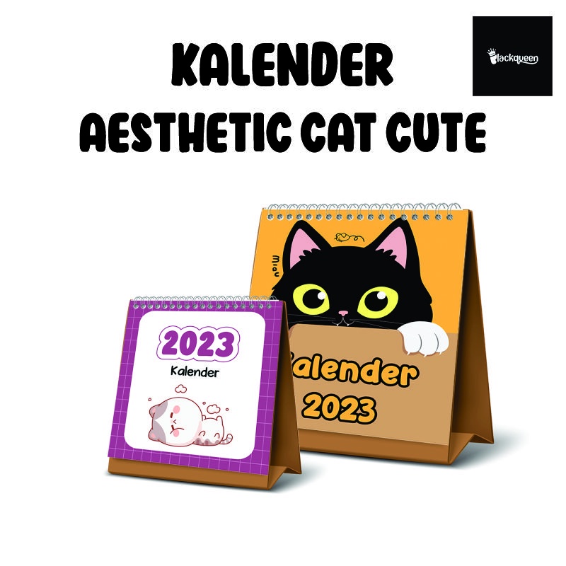 

Kalender Aesthetic Mini Duduk Cat Cute