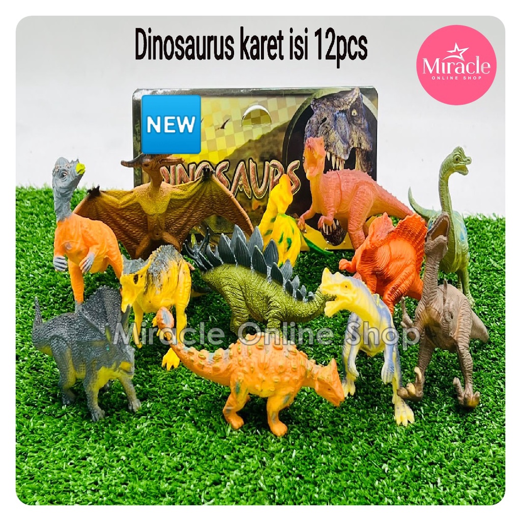 Mainan dinosaurus karet mainan hewan dinosaurus 17772