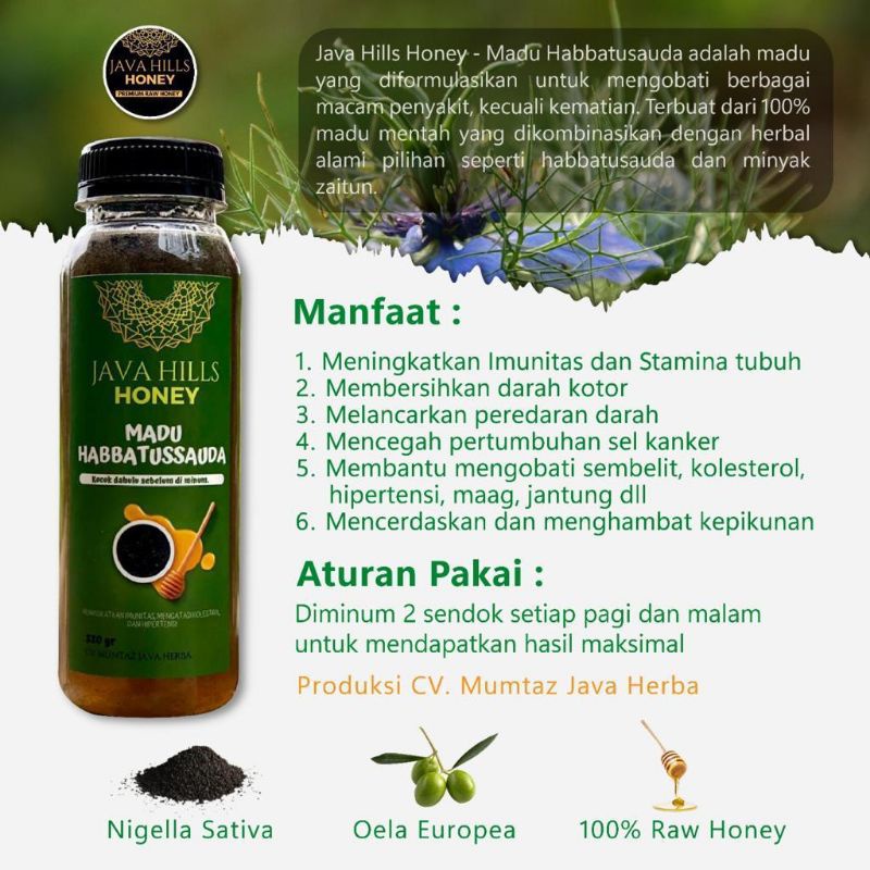 

madu habbatusauda javahills honey