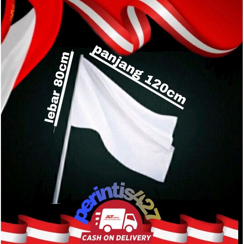 BENDERA PUTIH POLOS