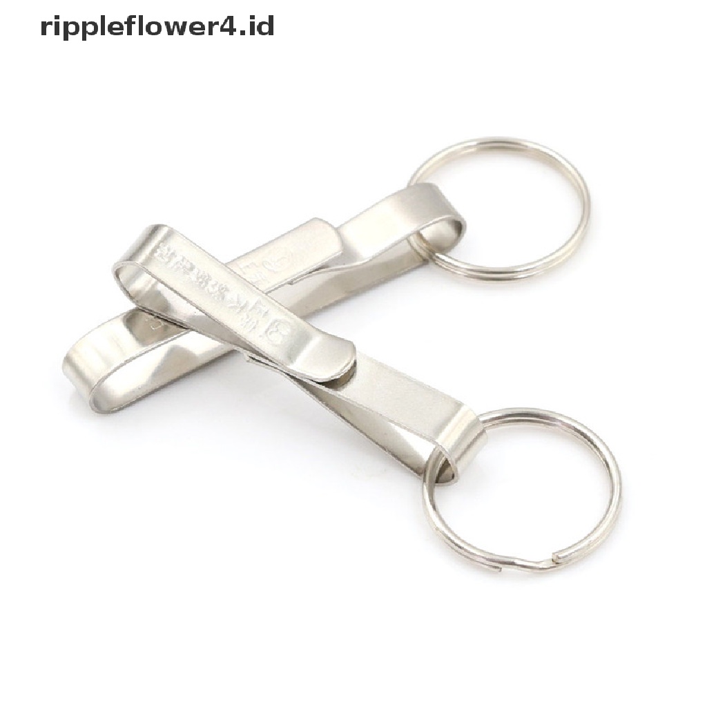 {rippleflower4.id} Gantungan Kunci Ringkas Anti Karat Quick Release Gantungan Kunci Belt Klip Tempat Gantungan Kunci~