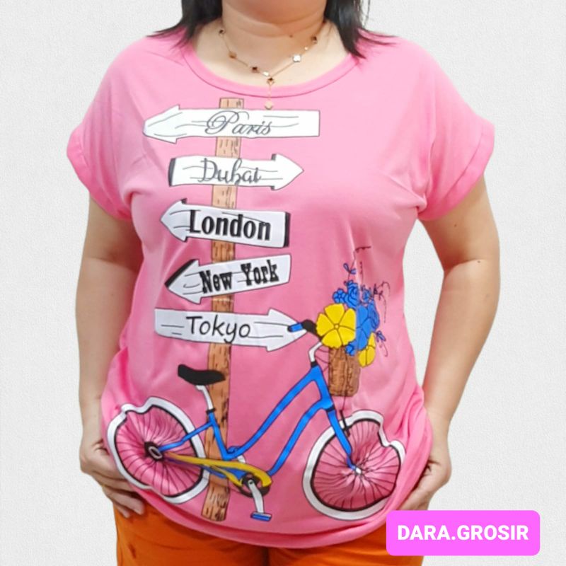 KAOS WANITA UKURAN BESAR JUMBO