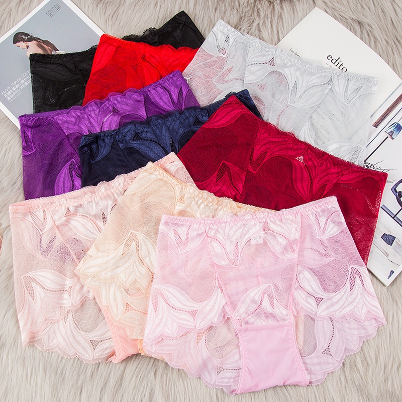 [Nl] Celana Dalam Hot Semi Lingerie Brokat Cd Sexy High Waist Sexy Transparan Tembus Pandang