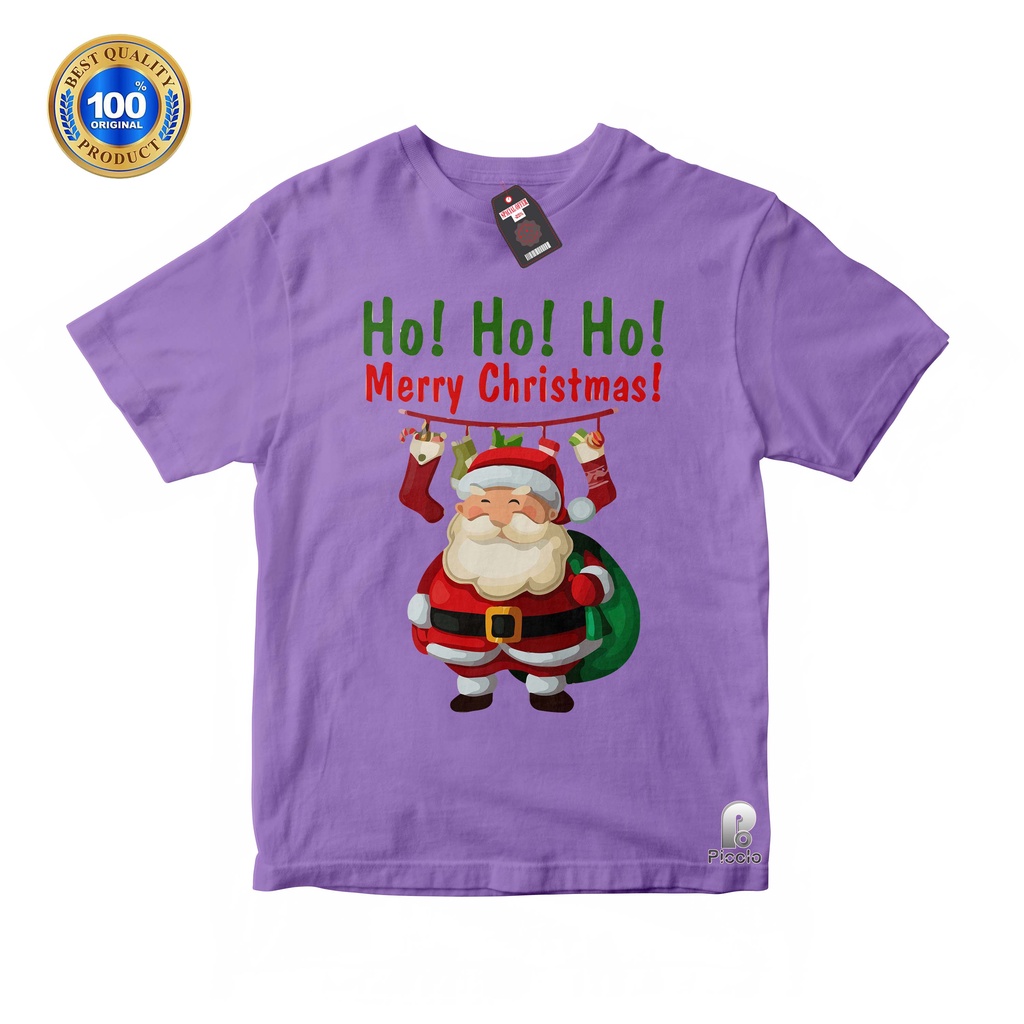 BAJU ANAK KAOS ATASAN ANAK SPESIAL NATAL MERRY CHRISTMAS Unisex Bahan COTTUN (Free Nama)
