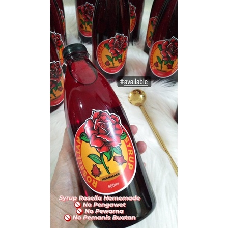 

sirup syrup rosellian 600 ml bunga rosella homemade murah enak berkualitas