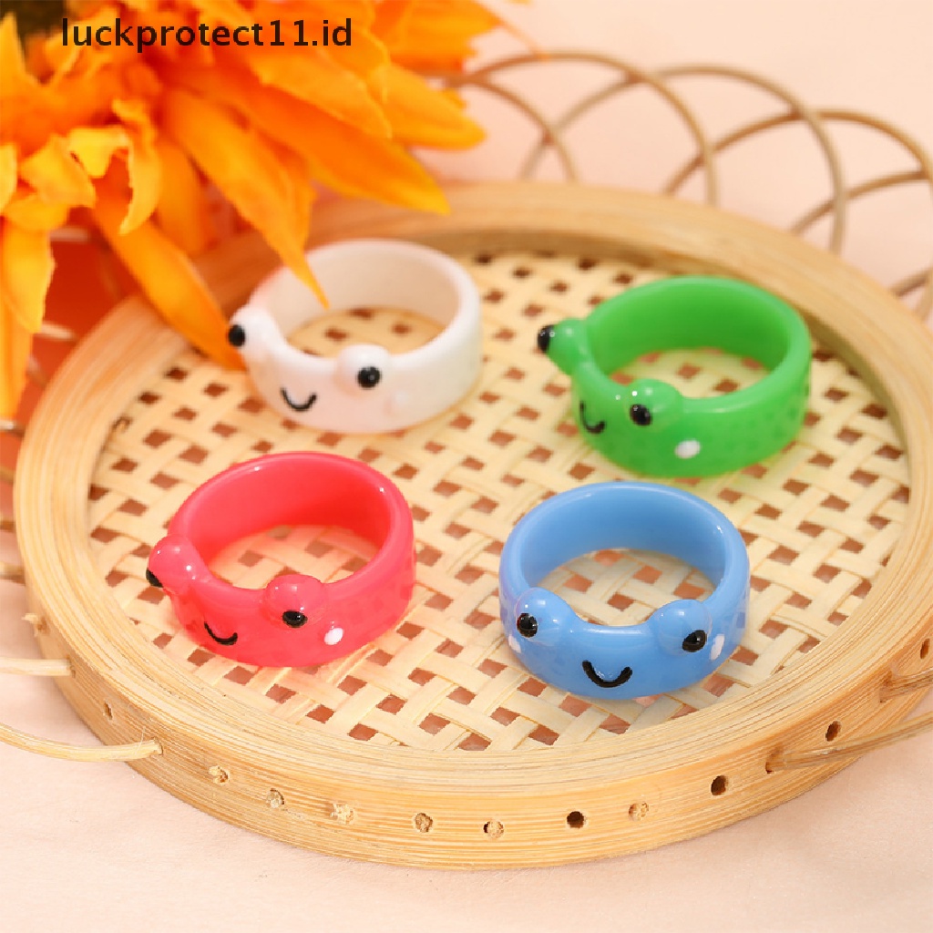 /Fashion Hot// Fashion// Cincin Kodok Untuk Wanita Kepribadian Kartun Hewan Ayam Katak Cincin Perhiasan Hadiah.