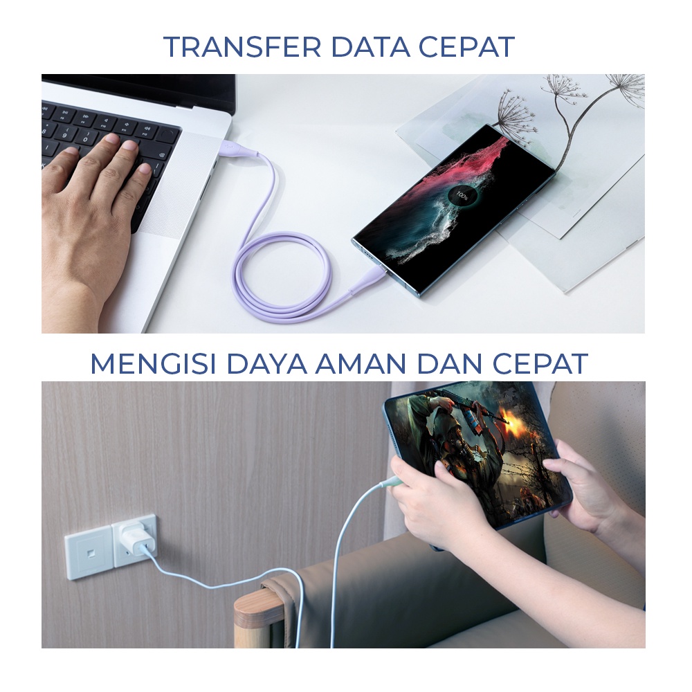 Kabel data MOFIT MACARON Quick Charge 3.0A 1000mm
