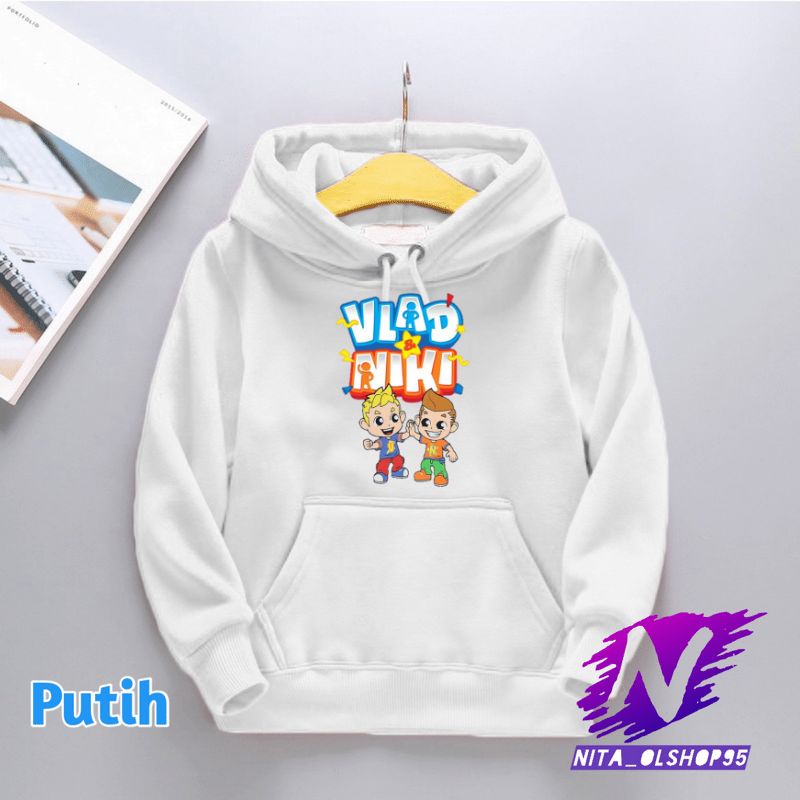 jaket sweater hoodie anak vlad and niki