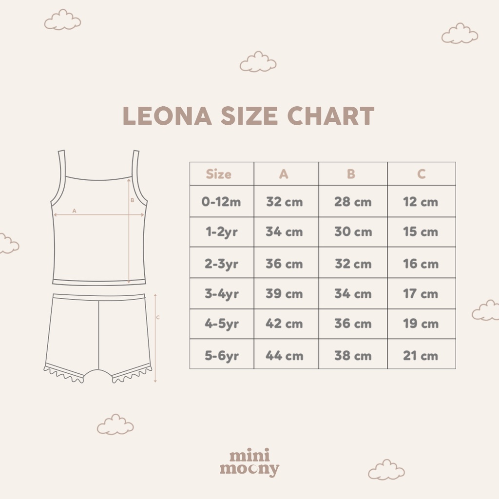 Mini Moony Leona Series Sleveless Romper Short Set