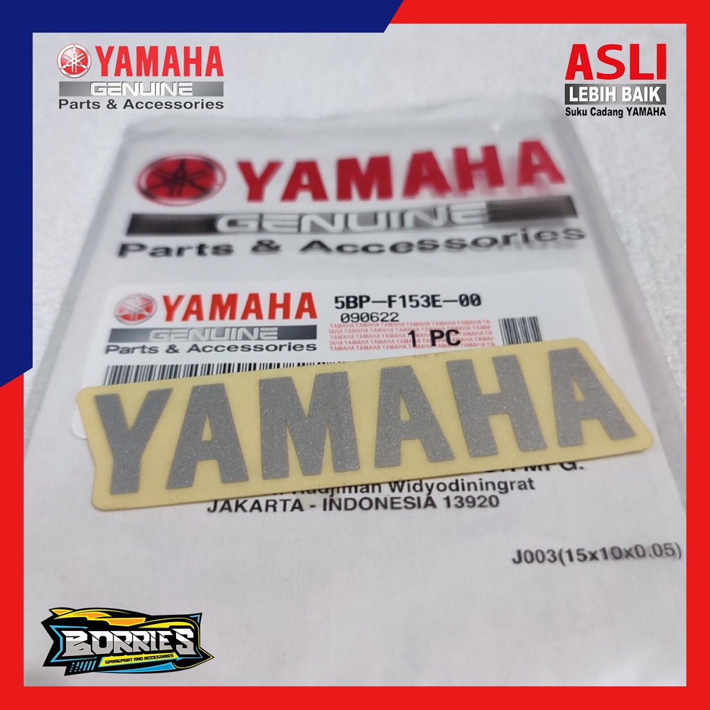 EMBLEM STIKER TOOLBOX RX KING SOUL VIXION SCORPIO ORIGINAL BARU YAMAHA 5BP-F153E-00